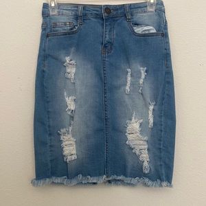 A Jean skirt